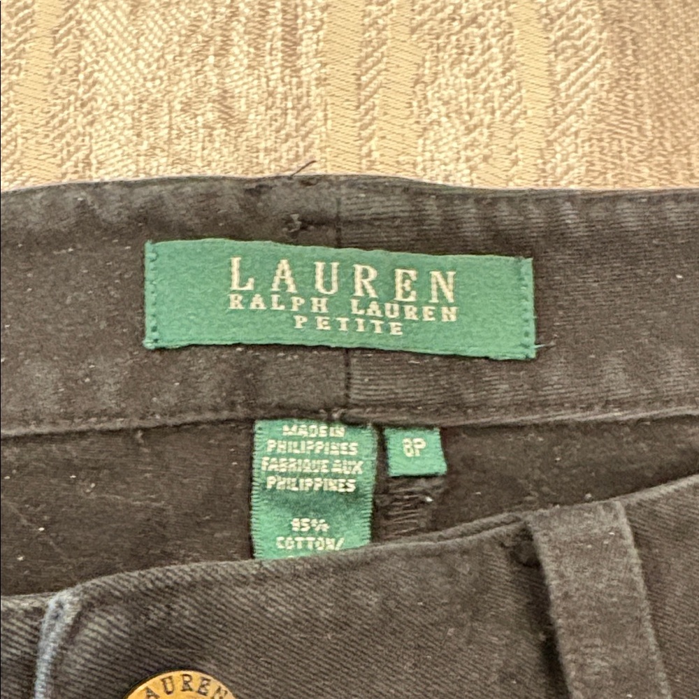 Lauren Ralph Lauren Black Cotton Trousers
